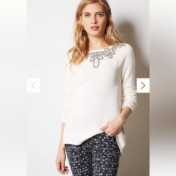 Anthropologie Angel of the North Bobine Tunic Sweater - Picture 2 of 5